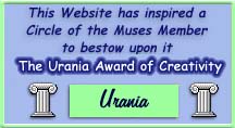 The Aquarian Zone has received the Urania Award of Creativity