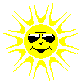 Sun with shades